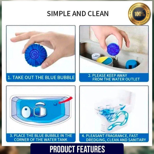 BLUE BUBBLE Toilet Cleaner Tablets🔵 - India Ease