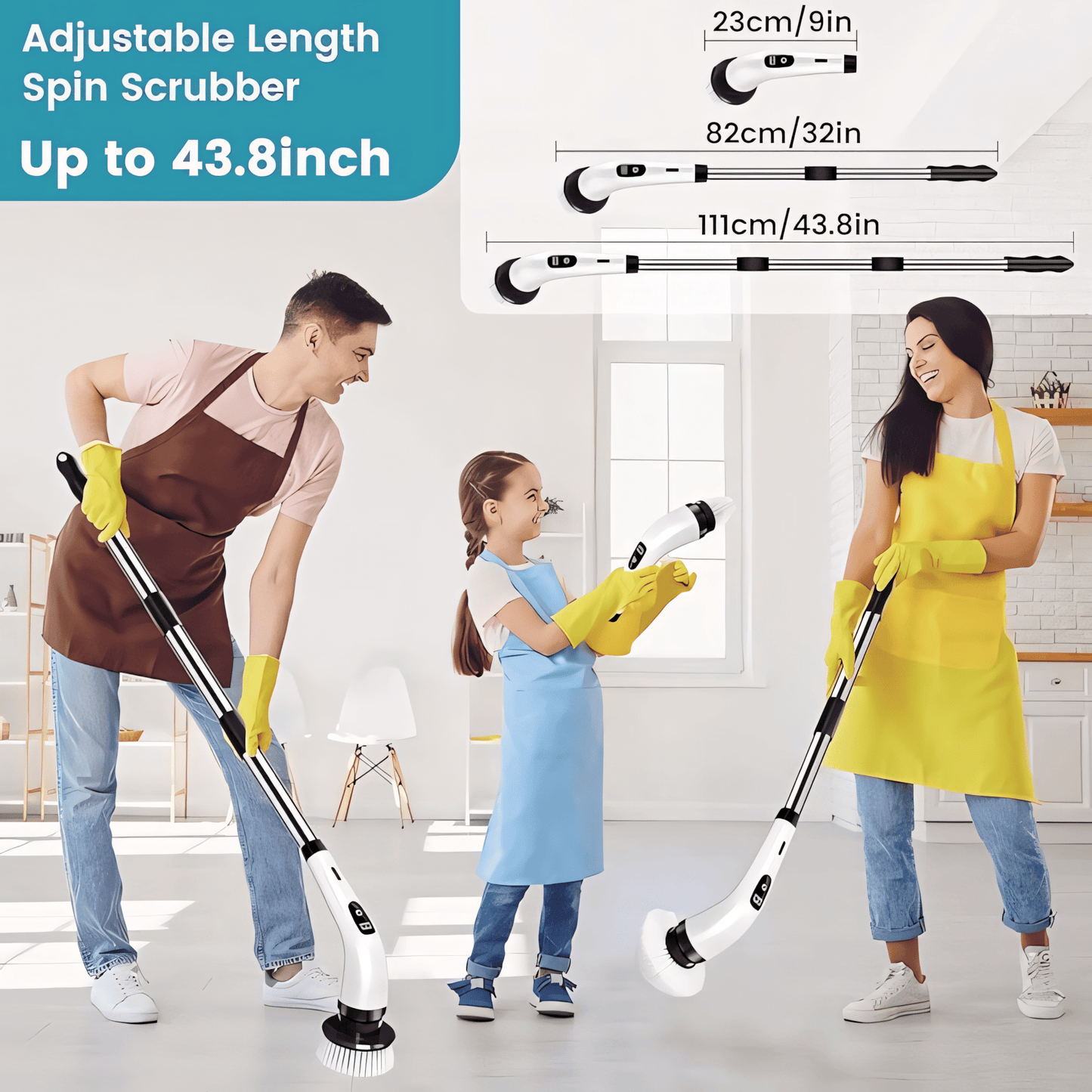 Hurricane™ Electric Cleaning Brush (9 - in - 1) - India Ease