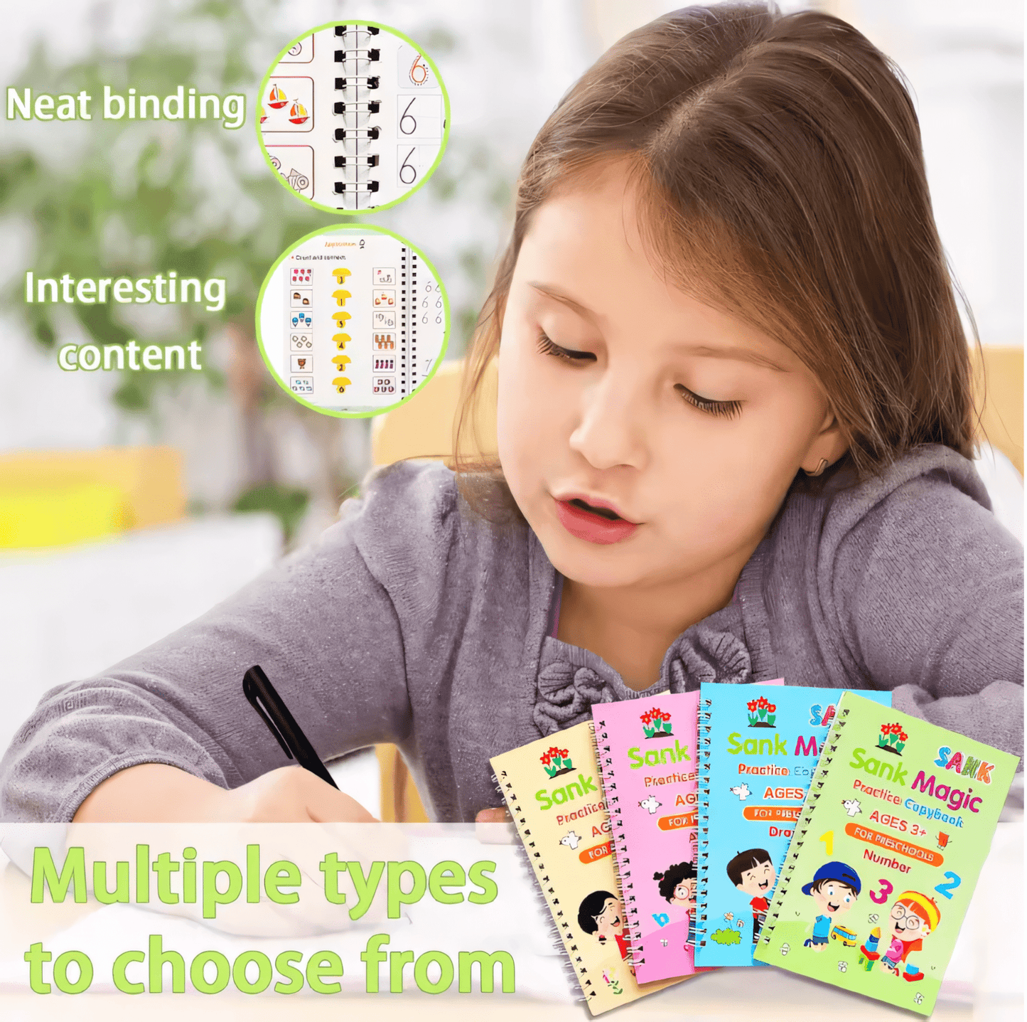 Magic Book™(4 BOOKS,1 PEN,1 GRIP,10 REFILL) - India Ease