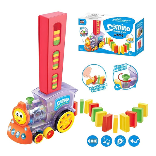 Domino Dash Train: Kids Educational Toy with Light & Sound - India Ease