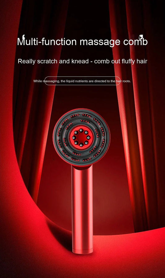 3 in 1 Head Scalp Electric Massager Comb |Boost Hair Growth| Reduce Dandruff | 6 Months Warranty - India Ease