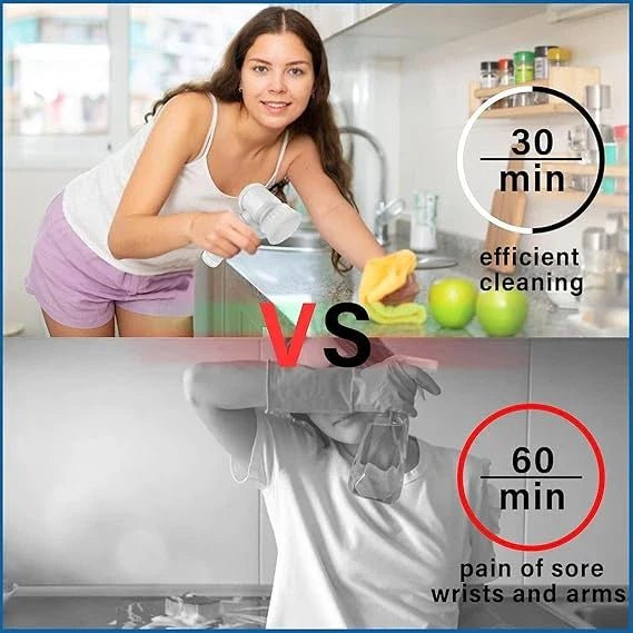 ScrubWhirl™ – 5 - in - 1 Spin Brush | For Tiles, Corners & More | Daily Cleaning - India Ease