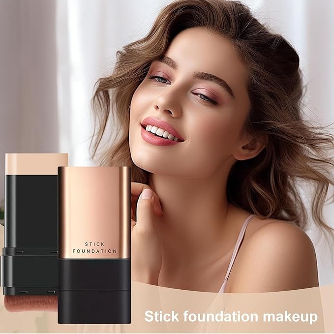 🎁2025 Hot Sale💕 Aleumdaum 아름다움 - Korean 2 in 1 Glass Skin Foundation Stick (Imported Skincare) - India Ease