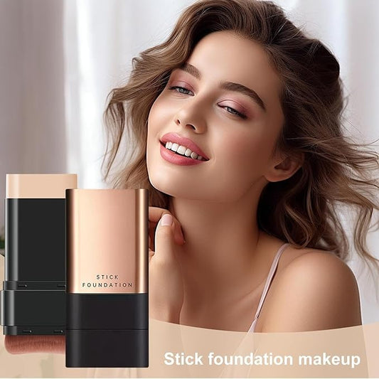 🎁2025 Hot Sale💕 Aleumdaum 아름다움 - Korean 2 in 1 Glass Skin Foundation Stick (Imported Skincare) - India Ease