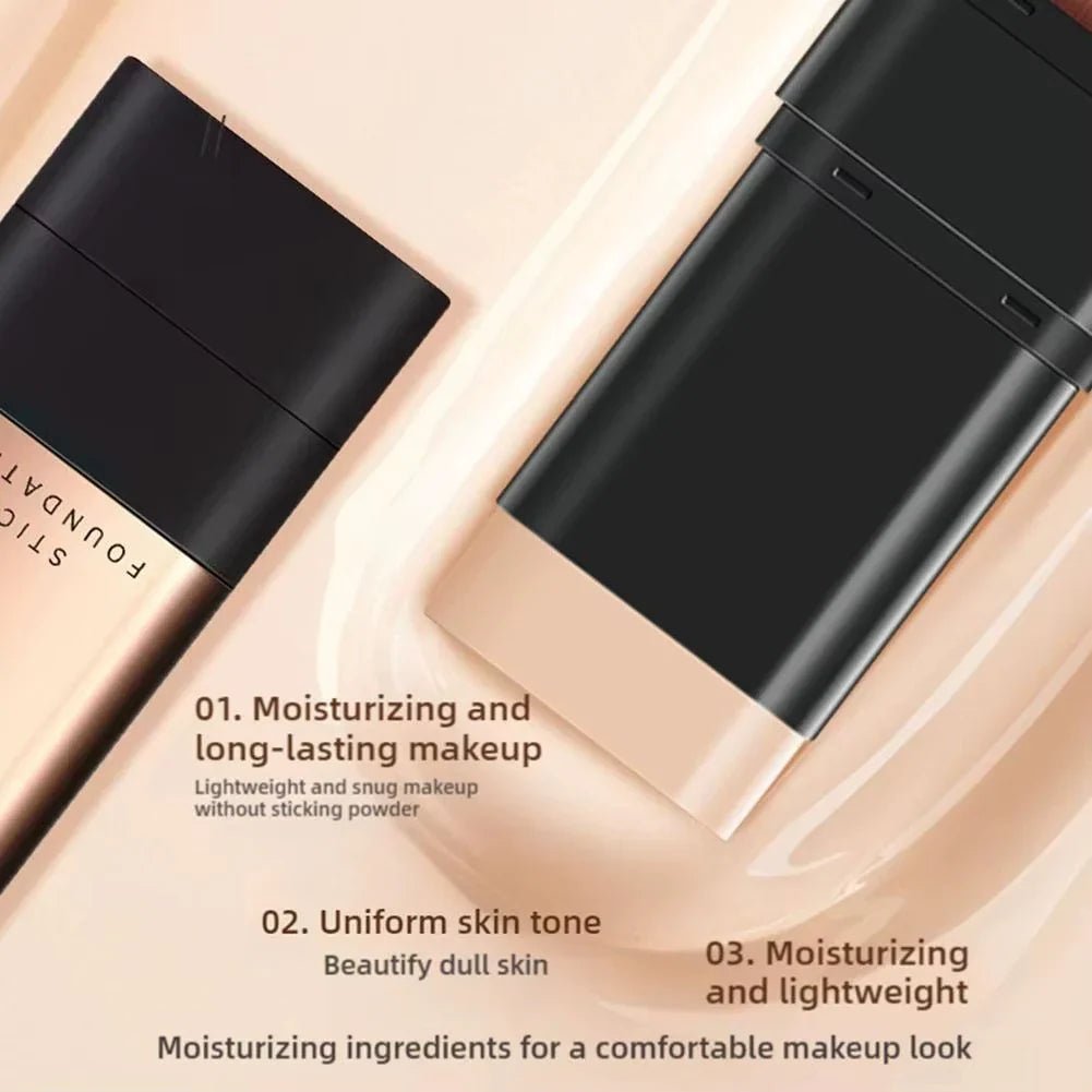 🎁2025 Hot Sale💕 Aleumdaum 아름다움 - Korean 2 in 1 Glass Skin Foundation Stick (Imported Skincare) - India Ease