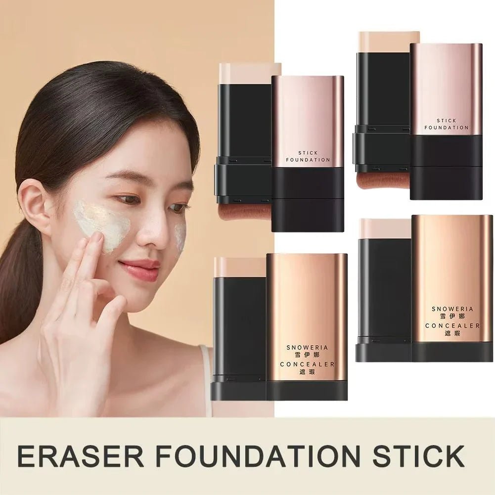 🎁2025 Hot Sale💕 Aleumdaum 아름다움 - Korean 2 in 1 Glass Skin Foundation Stick (Imported Skincare) - India Ease