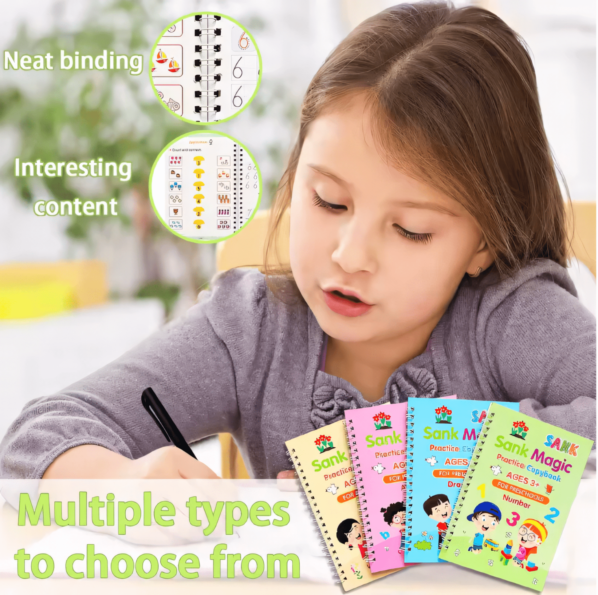 Magic Book™(4 BOOKS,1 PEN,1 GRIP,10 REFILL) - India Ease