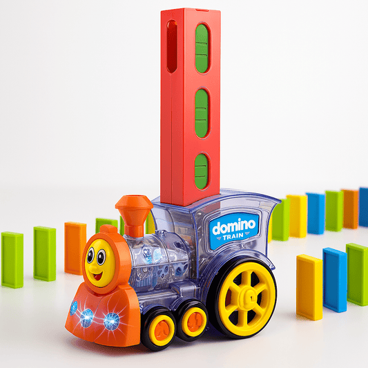 Domino Dash Train: Kids Educational Toy with Light & Sound - India Ease