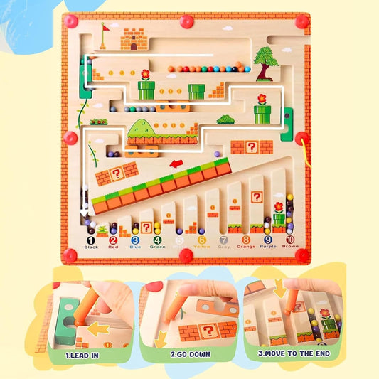Mario Maze™ – Obstacle Adventure Magnetic Puzzle Board - India Ease
